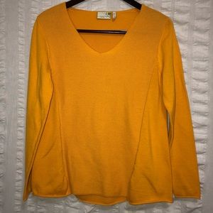 Sahalie Mustard Yellow Knit Top